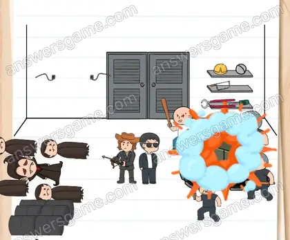 Ils sont encerclés. Brain Test 2 Niveau 19 solution