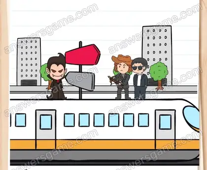 Dracula a volé à tire d’ailes et les a rattrapés. Brain Test 2 Niveau 9 solution