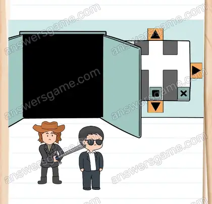 Il faut qu’ils ouvrent cette porte. Brain Test 2 Niveau 29 solution