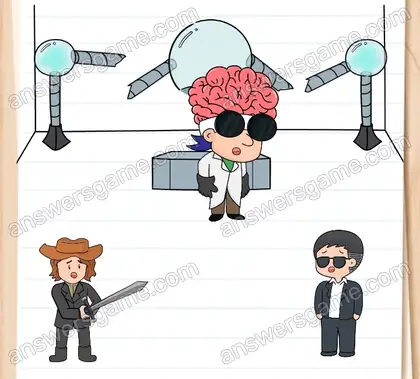 Ils doivent arrêter Encéphale une fois pour toutes. Brain Test 2 Niveau 30 solution