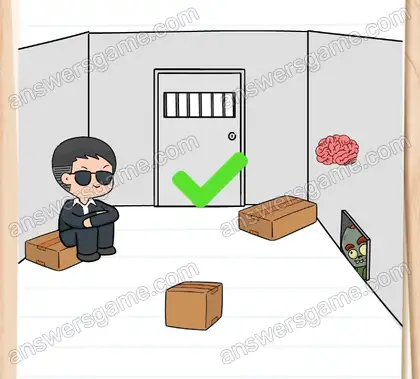 Il faut que Dupont appelle à l’aide. Brain Test 2 Niveau 7 solution