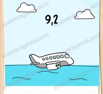 L’avion va traverser une zone de turbulences. Brain Test 2 Niveau 12 solution