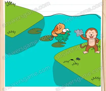 Un singe a attrapé Jazz ! Arrêtez‑le. Brain Test 2 Niveau 15 solution