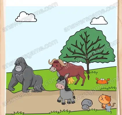 Quel animal pourrait les aider. Brain Test 2 Niveau 23 solution