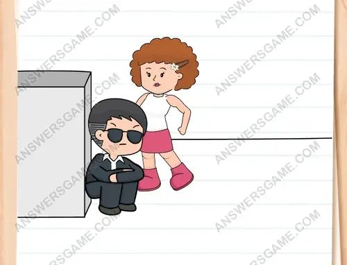 Jane must jump over that obstacle. Brain Test 3 Level 233