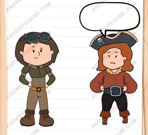 Warum hast du mir geholfen, Mädel. Brain Test 3 Level 66