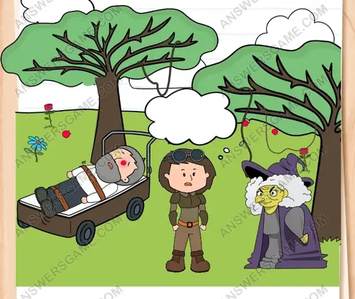 Bataklıktaki Cadı ortalıkta görünmüyor. Brain Test 3 Sevi̇ye 134