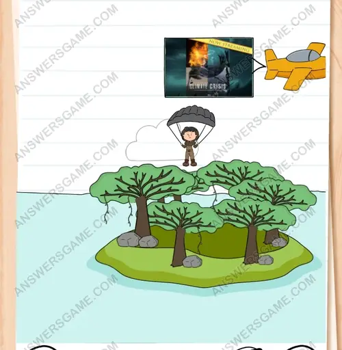 Gundolf told that the next gem is located in the Stinky Swamps. Alyx is flying there, but she must land there with a parachute. Brain Test 3 Level 50