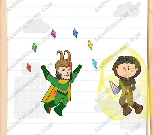 Loki, Taşların tüm gücünü serbest bırakmak üzere. Brain Test 3 Sevi̇ye 213