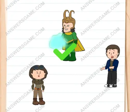 Évitez les attaques de Loki. Brain Test 3 Niveau 173