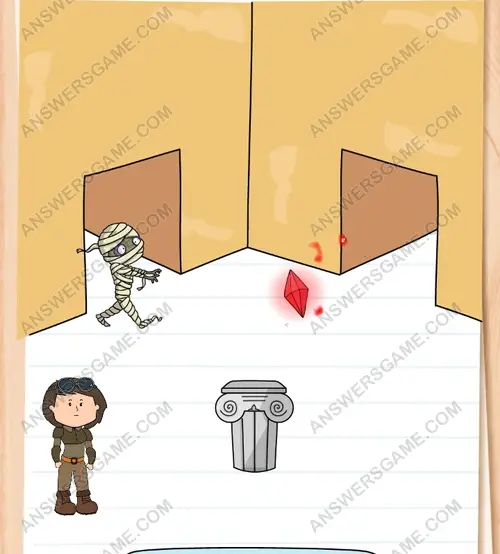 Eccola! La gemma del potere rossa. Brain Test 3 Livello 47