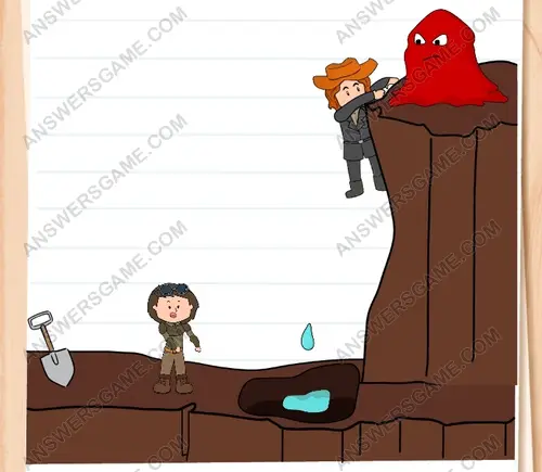 Joe is falling down from that cliff! Alyx must save him. Brain Test 3 Level 269