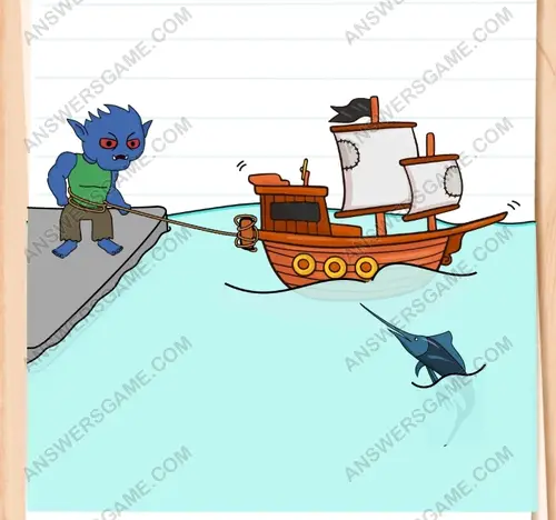 They must cut that rope. Brain Test 3 Level 191