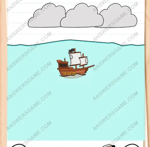 They must pass through the stormy clouds. Brain Test 3 Level 256