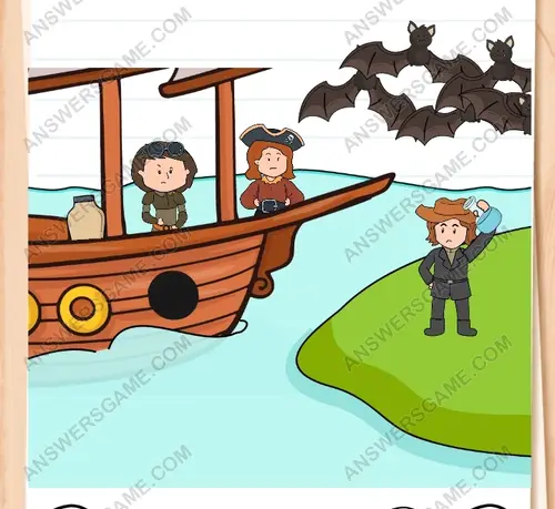 Joe must distract the bats away from them. Brain Test 3 Level 280