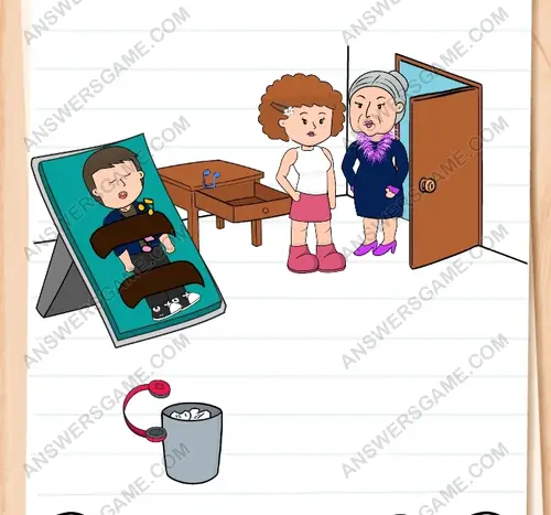 Alguien toca a la puerta, pero Julia no escucha. Brain Test 3 Nivel 282