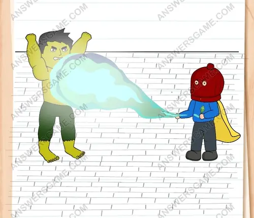 Powerman must show his power to the Bulk. Brain Test 3 Level 167