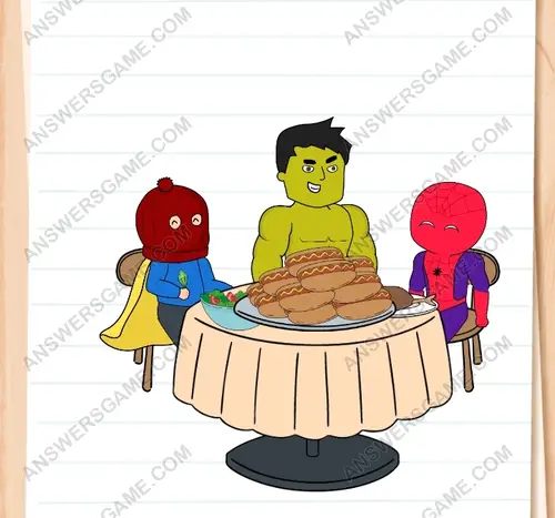 Mereka ingin makan malam bersama. Brain Test 3 Level 168