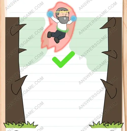 Hypermann will fliegen lernen. Brain Test 3 Level 137