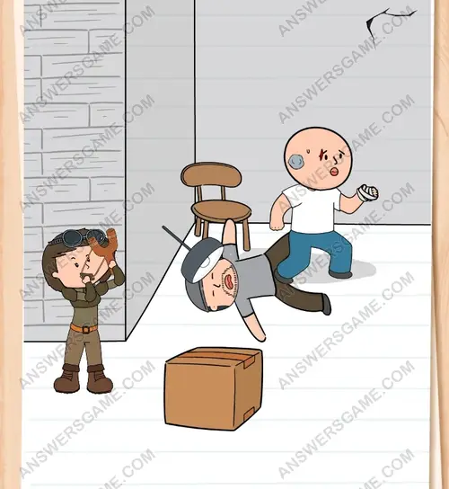 Arrête de rire ! Je dois m'occuper d'eux pendant qu'ils ne regardent pas. Brain Test 3 Niveau 6