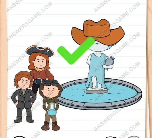 Alina muss die Flasche mit dem Wasser der Quelle des Lebens füllen. Brain Test 3 Level 276