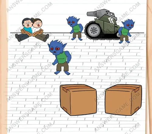 Jim recibió el llamado de Alice y debe escapar de la ciudad. Brain Test 3 Nivel 189