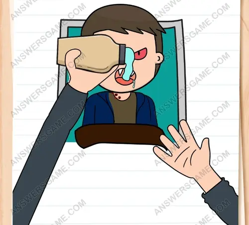 Agen Sam harus bisa membuat Pierre meminum air kehidupan. Brain Test 3 Level 287