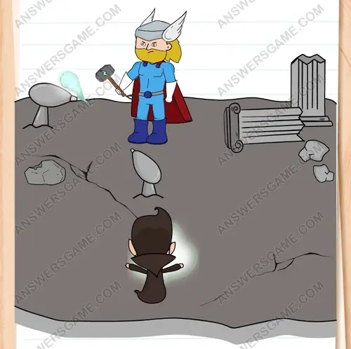 Der Obervampir will Tohr besiegen. Brain Test 3 Level 142