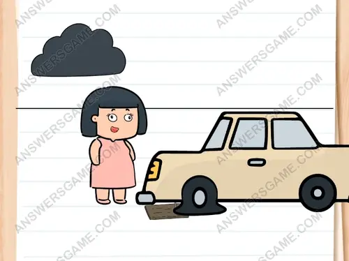 Save Bad Luck Betty from misfortunes. Brain Test 3 Level 80