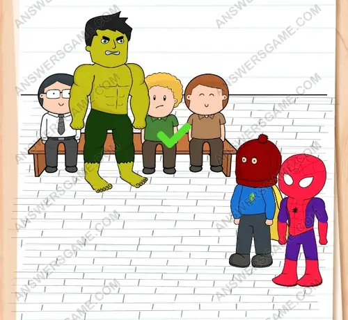 They want to find the Incredible Bulk. Brain Test 3 Level 164