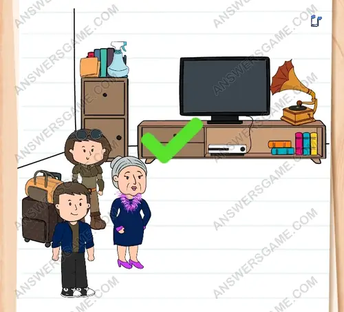 La señora Cocoshanel está desconforme con el estado de la casa. Brain Test 3 Nivel 289