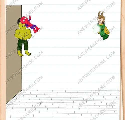 Spiderdude must be saved. Brain Test 3 Level 182