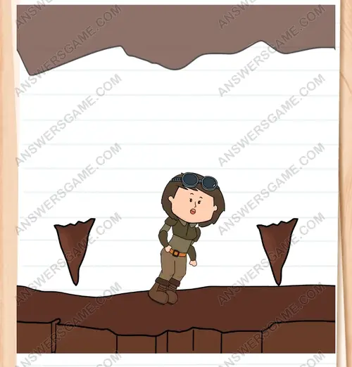 I must pass through this cave. Brain Test 3 Level 31