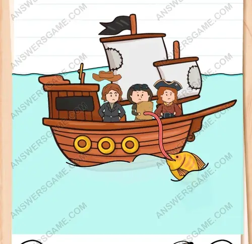 Brain Test 3: Egy huncut hal ellopta az Élet forrásához vezető térképet. 255. Szint