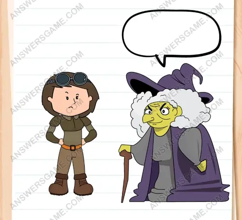 Uhhh, cosa fa una bella ragazza in questa orribile palude. Brain Test 3 Livello 55