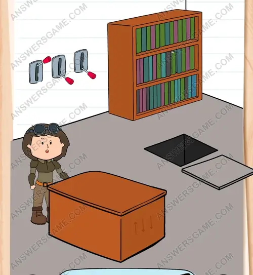 Dies ist das Büro des Obervampirs. Ich muss mich umsehen. Brain Test 3 Level 94