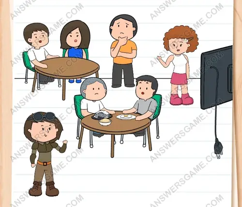 Alina ist am Treffpunkt, aber Jana ist abgelenkt. Brain Test 3 Level 151