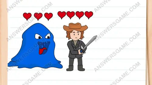 Joe deve affrontare le creature. Brain Test 3 Livello 267