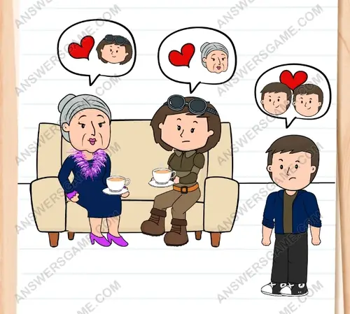 Pierre wants them to love each other. Brain Test 3 Level 296