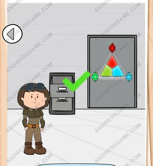 To je ale divné místo! Musím najít způsob, jak ty dveře otevřít. Brain Test 3 Úroveň 23