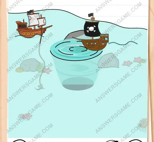 Joséphine les a fait monter à bord, mais ils sont tombés sur des pirates. Brain Test 3 Niveau 254