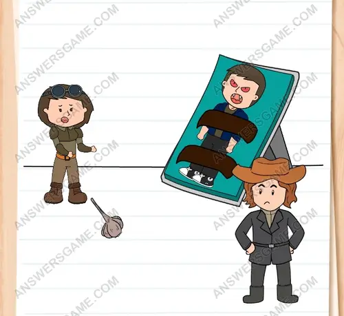 Busca cómo contener a Jim. Brain Test 3 Nivel 237