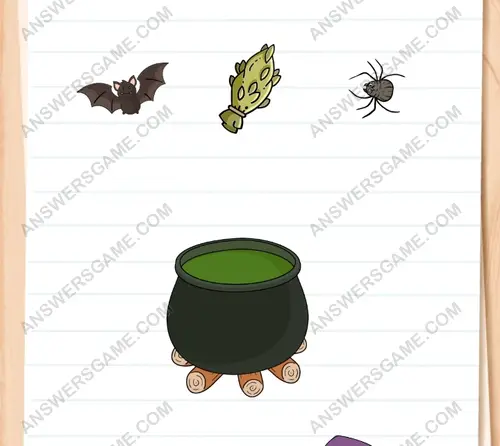 Gundolf Puzzle. Put the herbs into the formula. Brain Test 3 Level 38