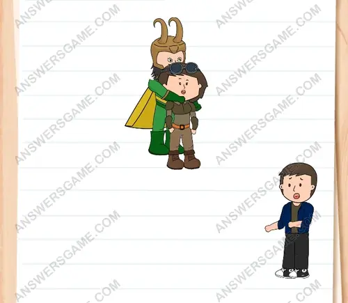 Brain Test 3: Loki megtámadja Kevint, ha a lány nem engedelmeskedik neki. 174. Szint
