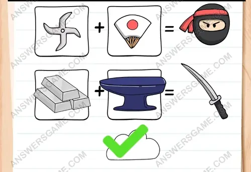 Gundolf Puzzle. Put the correct alchemy formulas. Brain Test 3 Level 21