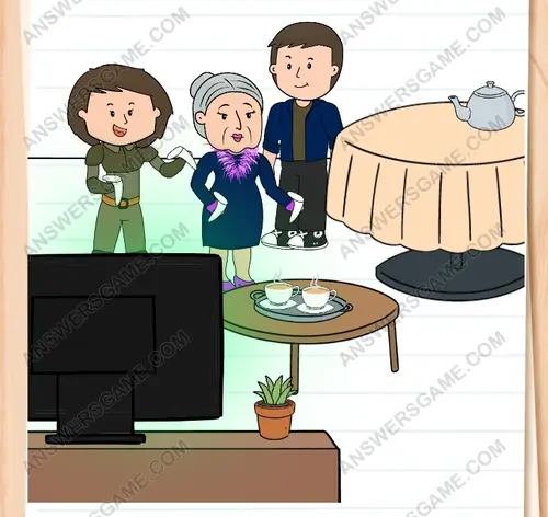 Jim quiere sorprenderlas con una taza de té. Brain Test 3 Nivel 295