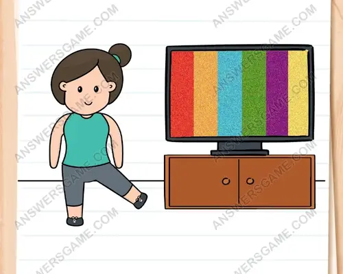 Cindy must do her morning exercise. Brain Test 3 Level 27