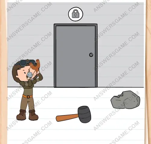 Ottimo! Un'altra porta. Brain Test 3 Livello 12