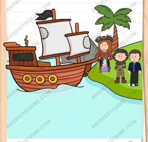 The ship is broken, find a way to repair it. Brain Test 3 Level 195