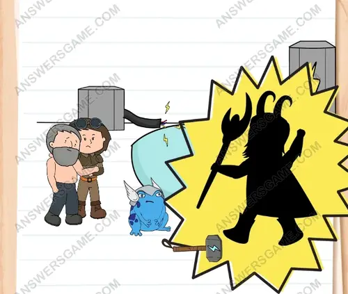 Loki mengubah Thor jadi katak! Cari cara untuk menghentikannya. Brain Test 3 Level 125